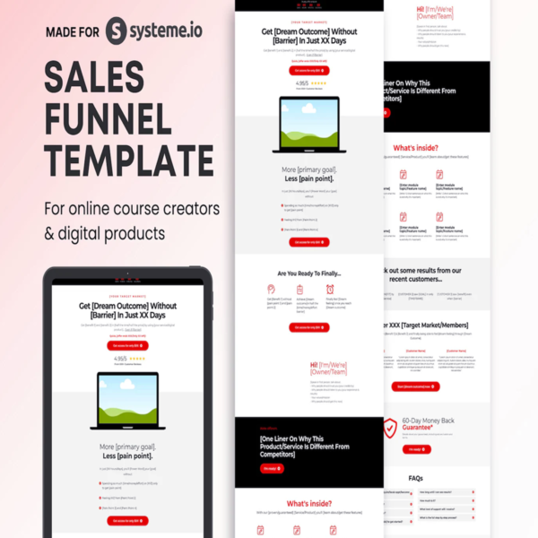 High-Converting Systeme.io Online Course Landing Page